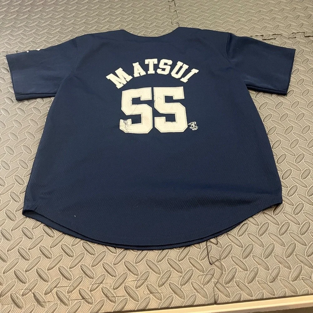 Genuine Merchandise MLB‎ New York Yankees Jersey Youth M Navy Blue Matsui 55